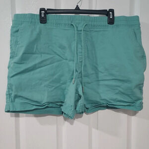 Time and Tru Mint Green Pull On Knit Cuffed Shorts in SIze XXL (20)